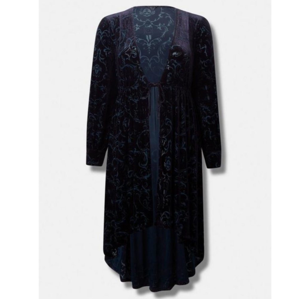 TORRID NWT Disney Haunted Mansion Velvet Maxi Kimono